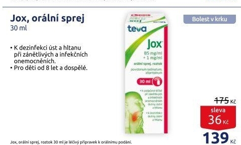 Sprej ústní Jox