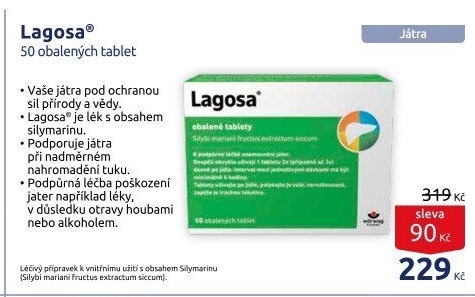 Tablety k léčbě onemocnění jater Lagosa
