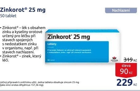 Tablety Zinkorot