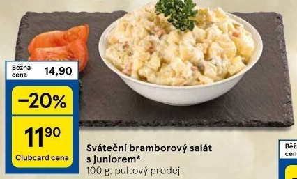 Bramborový salát sváteční s juniorem