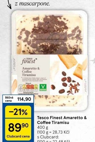 Dezert Tiramisu Tesco Finest