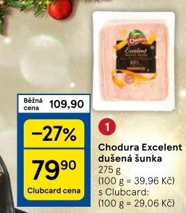 Dušená šunkaExcelent Beskydské uzeniny Chodura