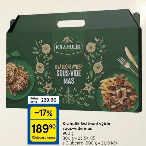 Hotová jídla Sváteční výběr mas Sous vide Krahulík