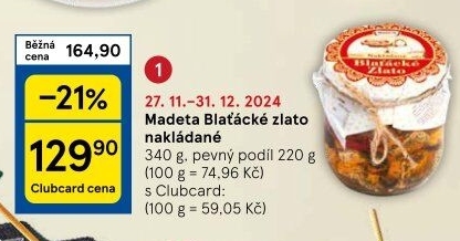 Nakládané Blaťácké Zlato Madeta