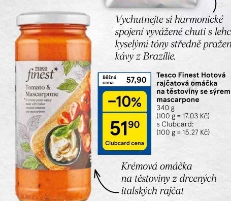 Omáčka Tesco Finest