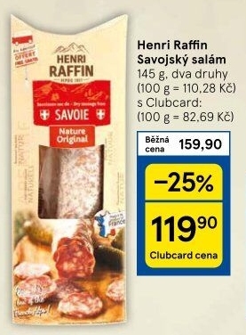 Salám Savojský Nature Henri Raffin