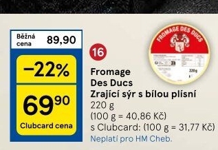 Sýr Fromage des Ducs Claudel