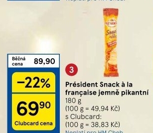 Sýr Snack Président