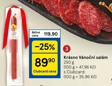 Vánoční salám Krásno