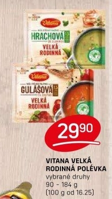 Instantní polévka Velká rodinná Vitana