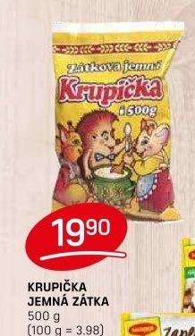 Krupička jemná Zátkova