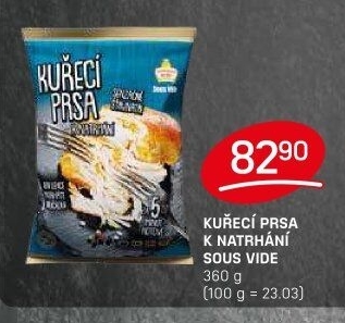 Kuřecí prsa k natrhání sous vide Vodňanské kuře