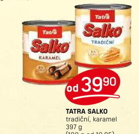 Mléko kondenzované Salko Tatra