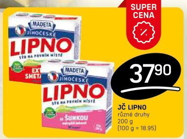 Tavený sýr Jihočeské Lipno Madeta