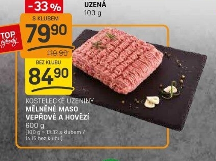 Mleté maso mix Kostelecké uzeniny
