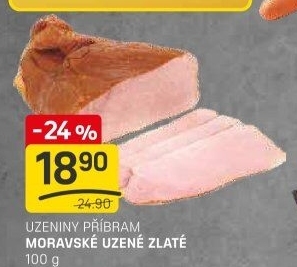Moravské uzené zlatéPříbramská uzenina