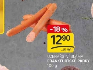 Párky frankfurtské Sláma