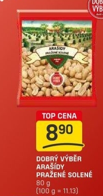 Pražené arašídy Dobrý Výběr