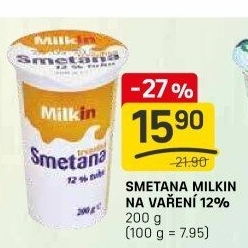 Smetana Milkin 12%