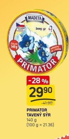 Sýr tavený Primátor Madeta