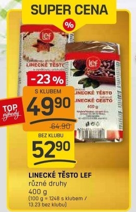 Těsto linecké Lef