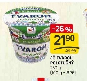 Tvaroh polotučný Jihočeský Madeta
