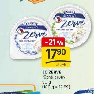 Žervé Jihočeské Madeta