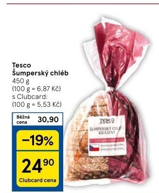 Chléb Šumperský Tesco