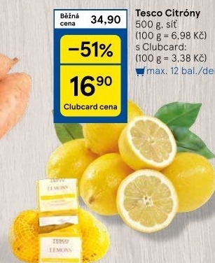 Citrony Tesco