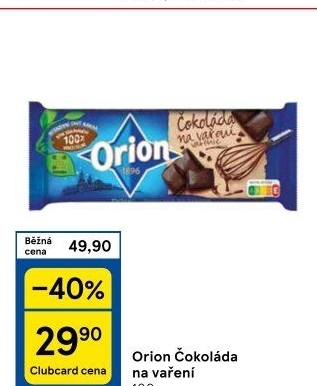 Čokoláda na vaření Orion