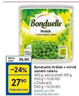 Hrášek Bonduelle