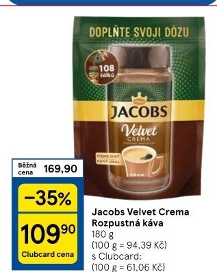 Instantní káva Jacobs Velvet Crema