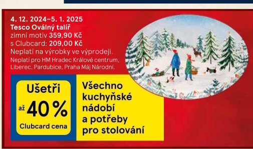 Mělký talíř Tesco