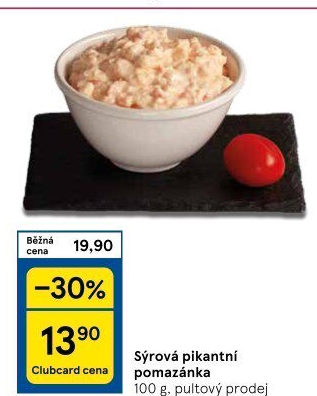 Pikantní sýrová pomazánka