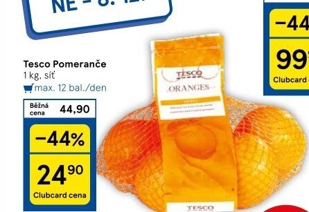 Pomeranče Tesco