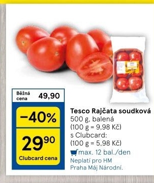 Rajčata soudková Tesco