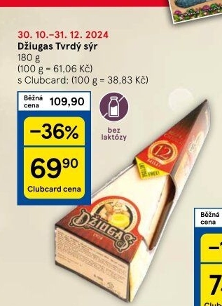 Sýr bez laktózy Džiugas