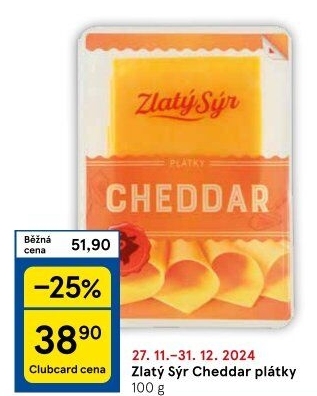 Sýr Cheddar Zlatý sýr