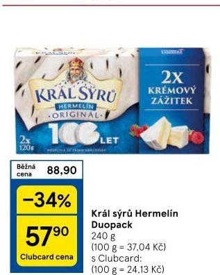 Sýr Hermelín Král sýrů