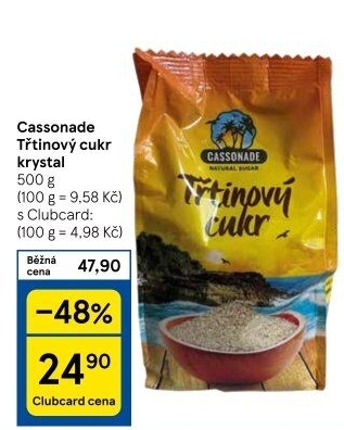 Třtinový cukr Cassonade