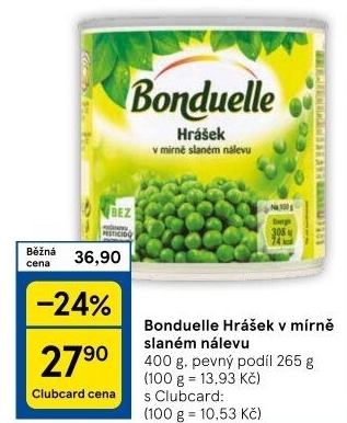Hrášek Bonduelle
