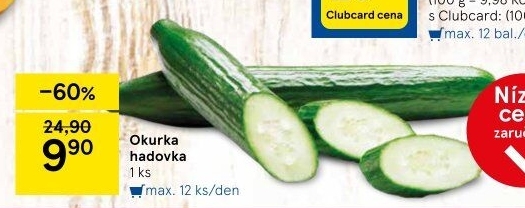 Okurka salátová - hadovka