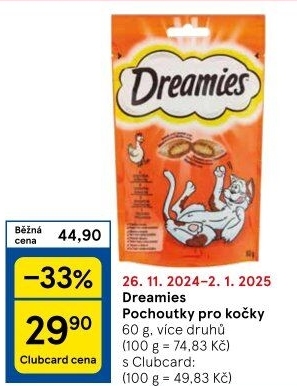 Pamlsky pro kočky Dreamies Whiskas