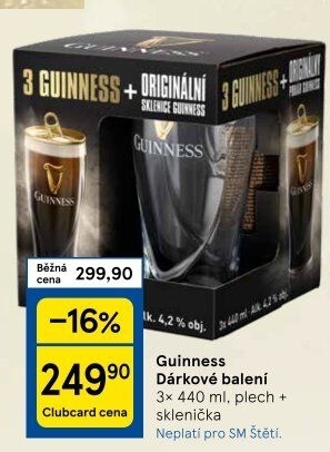 Pivo Guinness - dárkové balení