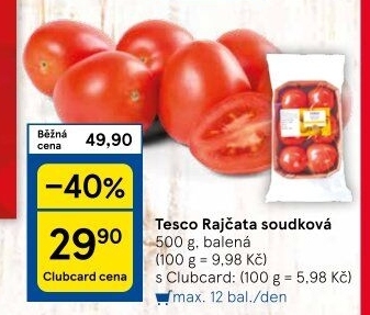 Rajčata soudková Tesco