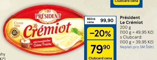 Sýr Le Crémiot Président