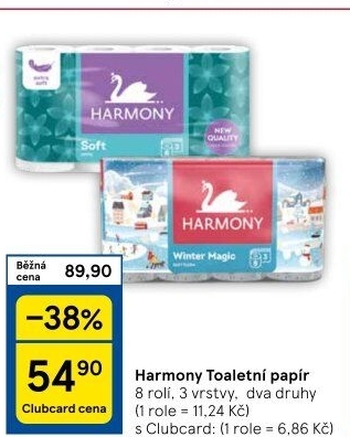 Toaletní papír 3vrstvý Harmony