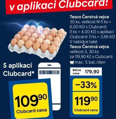 Vejce M Tesco