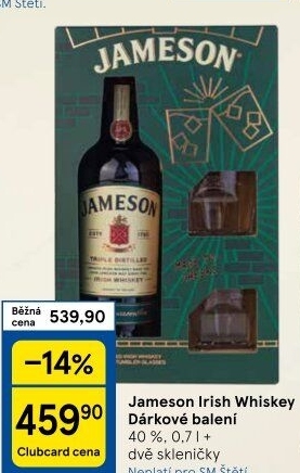 Whiskey Jameson - dárkové balení