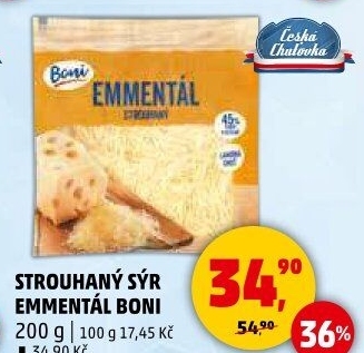 Sýr Ementál strouhaný Boni